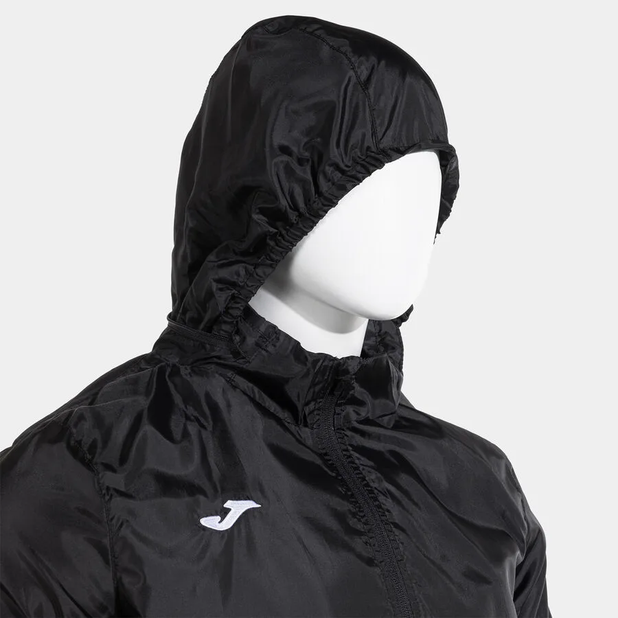 Rain Regenjacke — Schwarz in Schwarz, Detailansicht