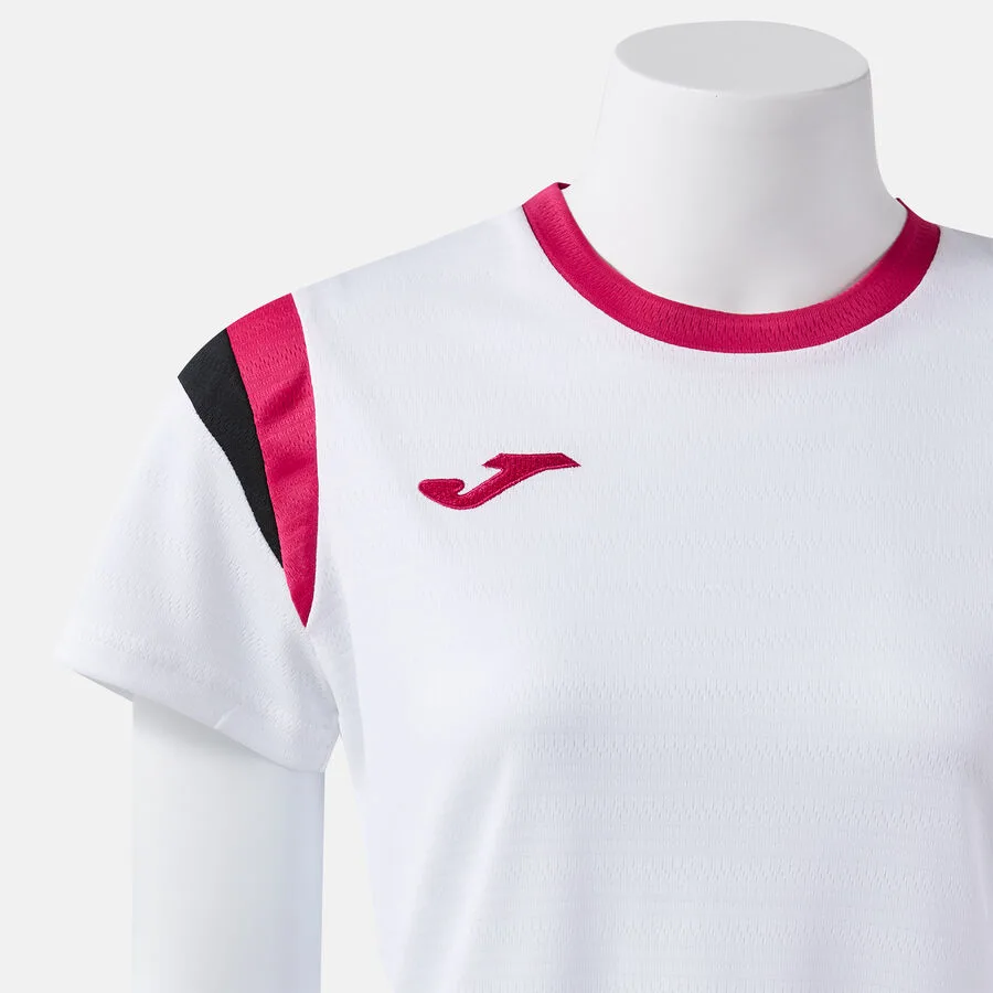 Terra Danubio Shirt Women — Weiss-Fuchsia in Weiß-Fuchsia, Detailansicht