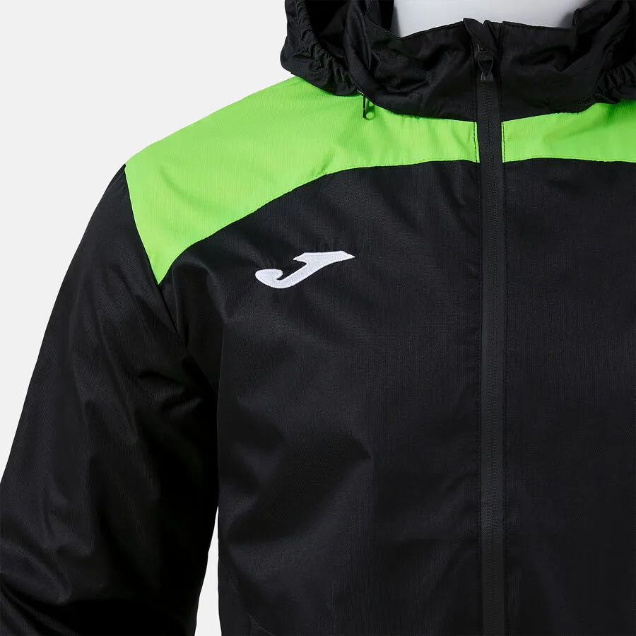 Trivor II Regenjacke — Schwarz-Neongrün in Schwarz-Neongrün, Detailansicht