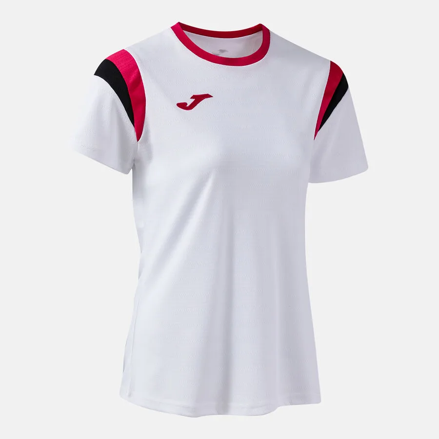 Terra Danubio Shirt Women — Weiss-Fuchsia in Weiß-Fuchsia, Schrägansicht