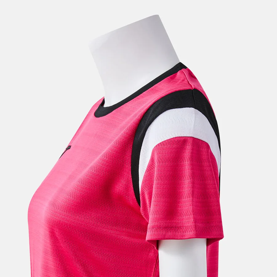 Terra Danubio Shirt Women — Fuchsia-Schwarz in Fuchsia-Schwarz, Seitenansicht