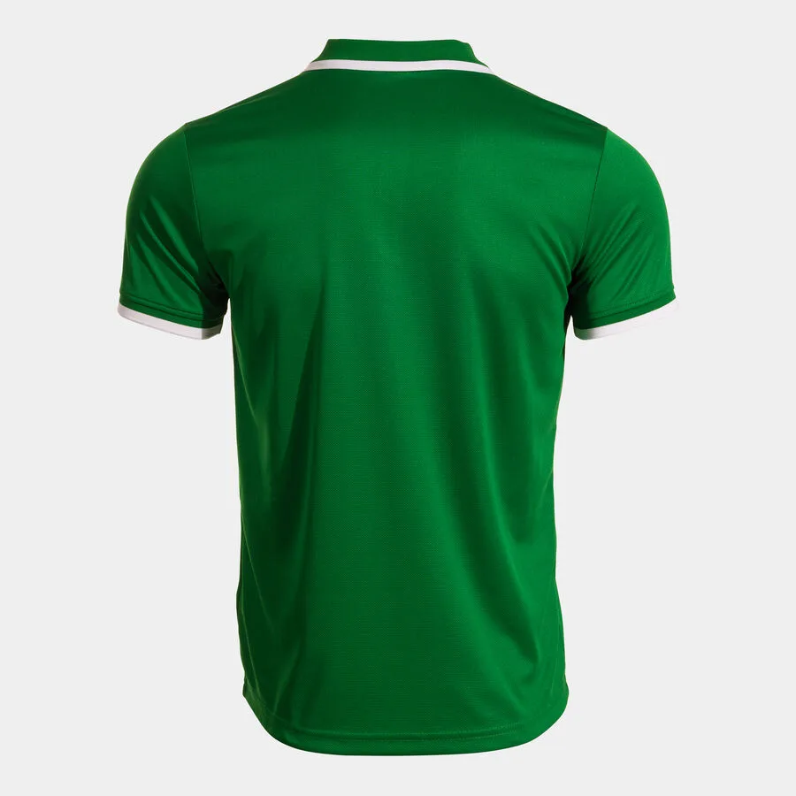 Combi Premium Polo — Grün-Weiss in Grün-Weiß, Rückansicht