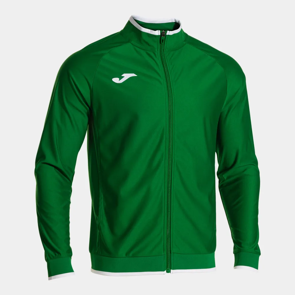 Combi Premium Jacke — Grün-Weiss in Grün-Weiß, Schrägansicht