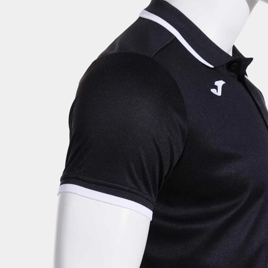 Combi Premium Polo — Schwarz-Weiss in Schwarz-Weiß, Detailansicht