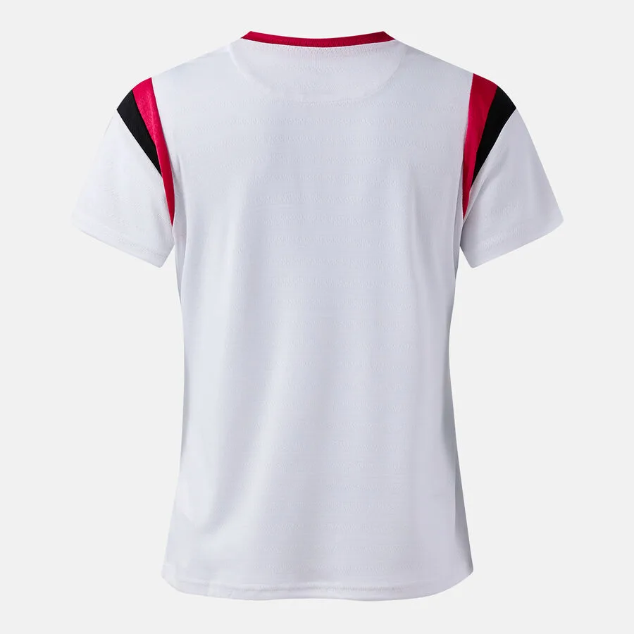 Terra Danubio Shirt Women — Weiss-Fuchsia in Weiß-Fuchsia, Rückansicht