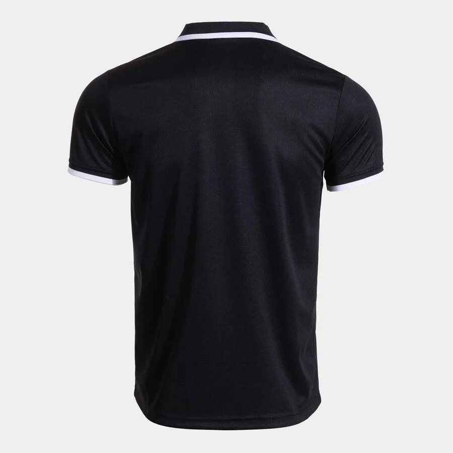 Combi Premium Polo — Schwarz-Weiss in Schwarz-Weiß, Rückansicht