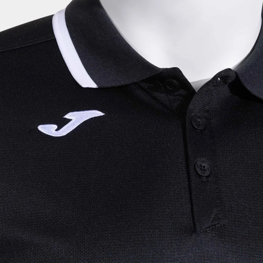 Combi Premium Polo — Schwarz-Weiss in Schwarz-Weiß, Detailansicht