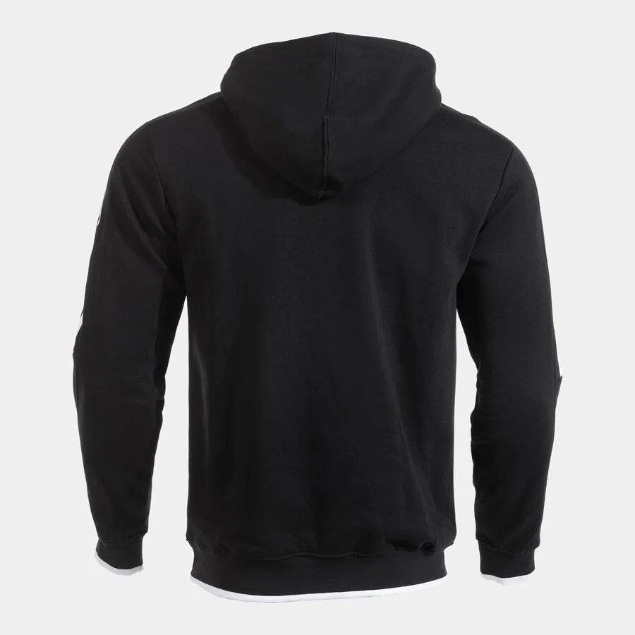 Olimpiada Hoodie — Schwarz in Schwarz, Rückansicht