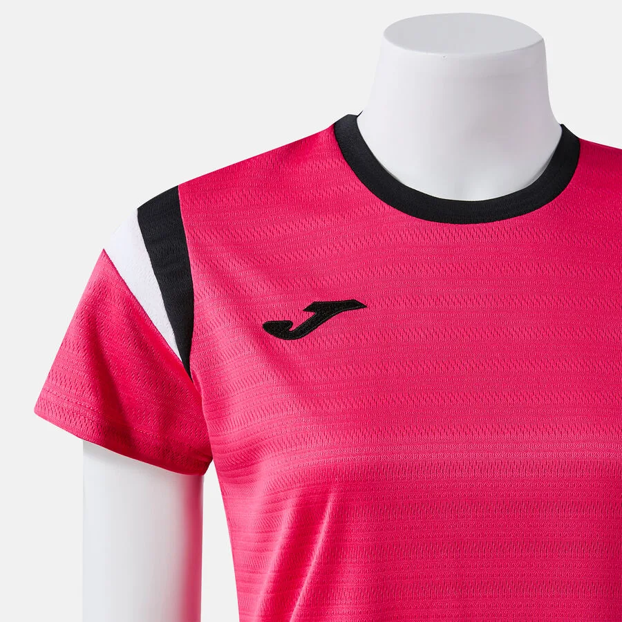 Terra Danubio Shirt Women — Fuchsia-Schwarz in Fuchsia-Schwarz, Detailansicht
