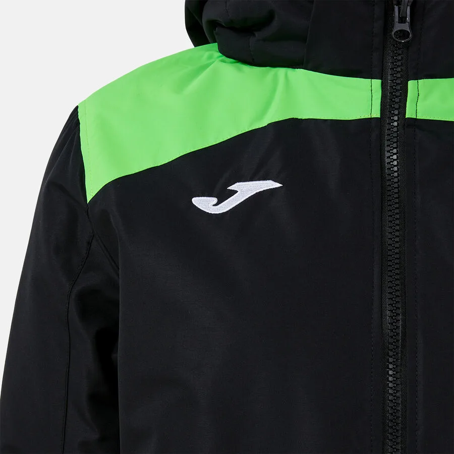 Trivor II Anorak Women — Schwarz-Neongrün in Schwarz-Neongrün, Detailansicht