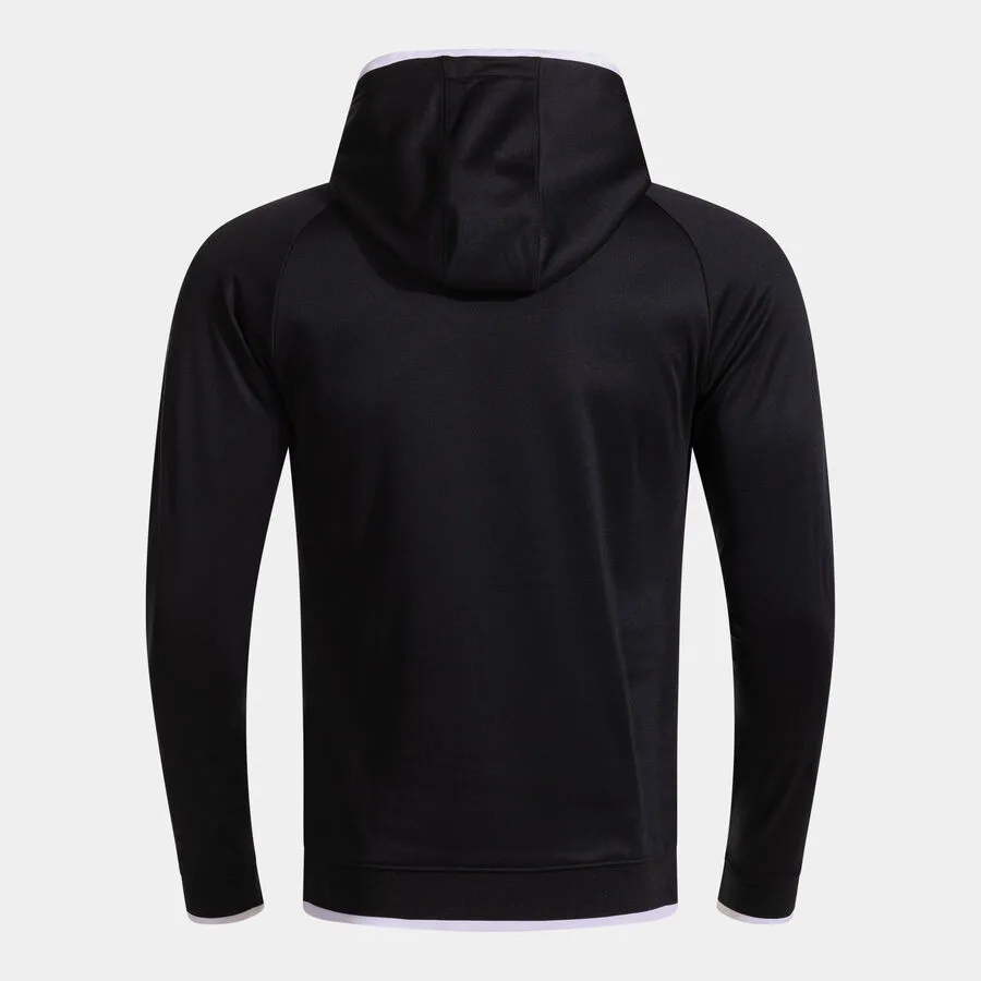Combi Premium Hoodie — Schwarz-Weiss in Schwarz-Weiß, Rückansicht