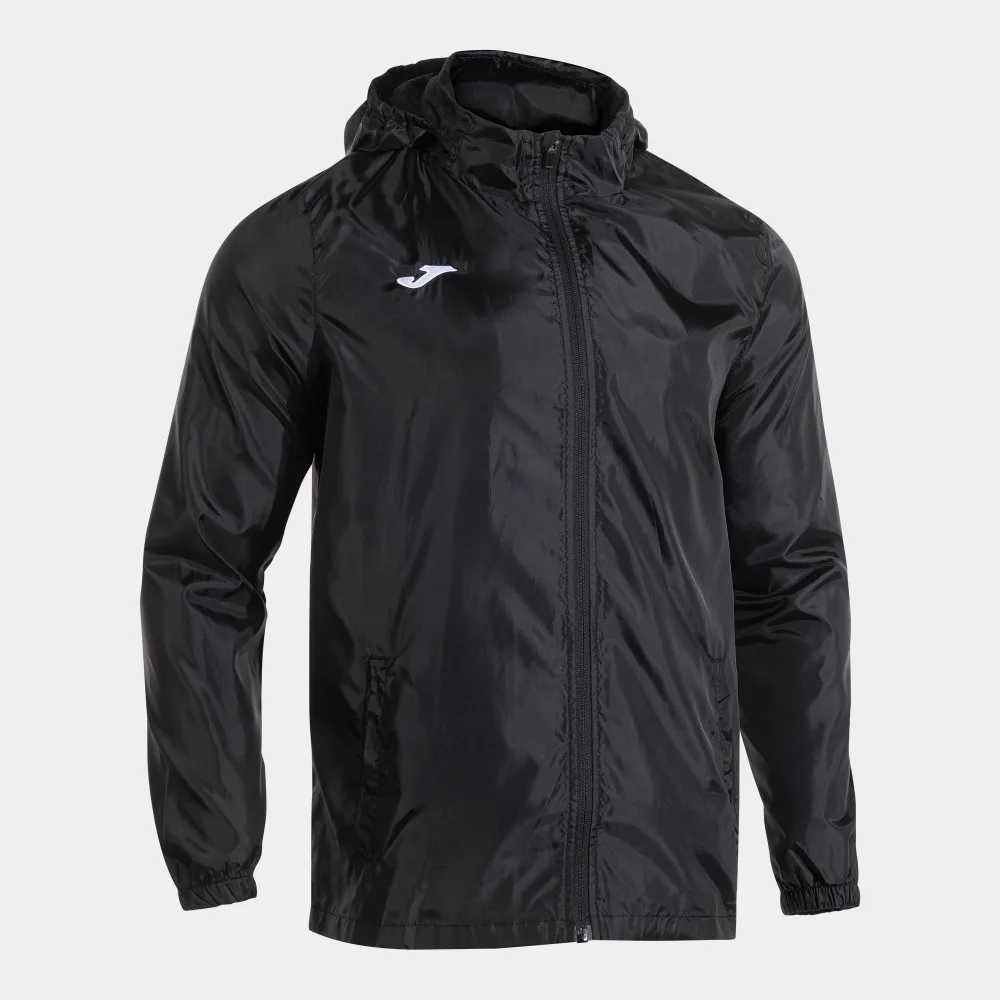 Rain Regenjacke — Schwarz in Schwarz, Schrägansicht