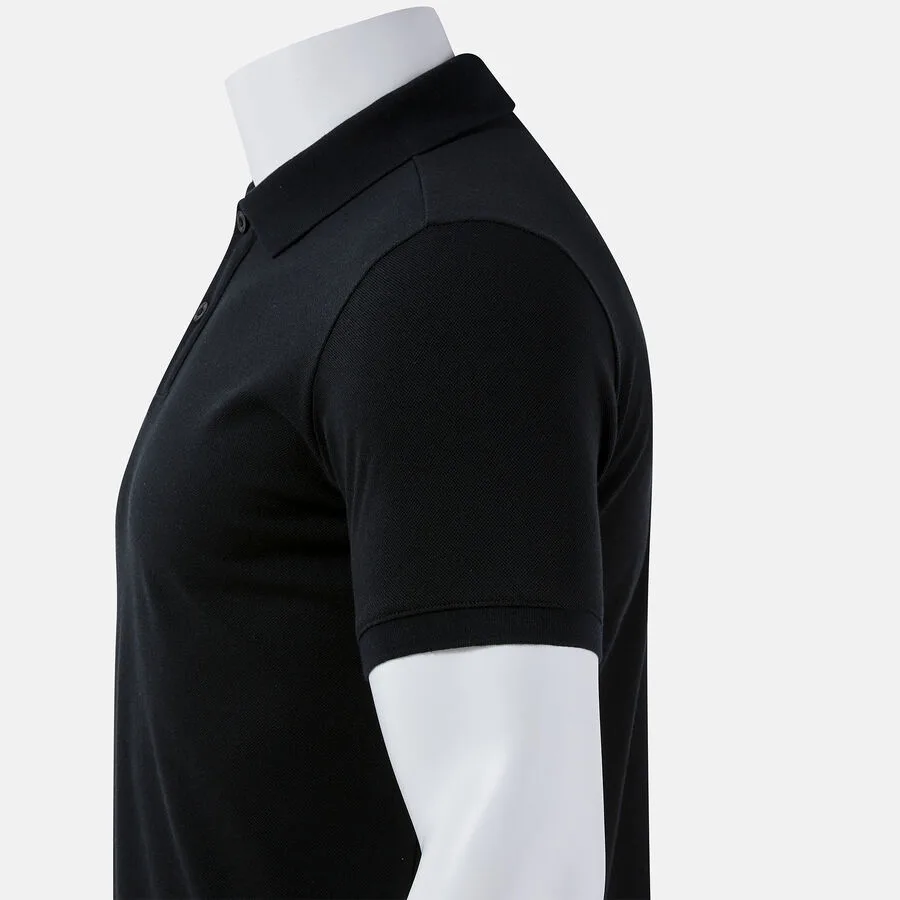 Bali III Polo — Schwarz in Schwarz, Seitenansicht