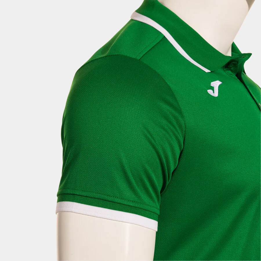 Combi Premium Polo — Grün-Weiss in Grün-Weiß, Detailansicht
