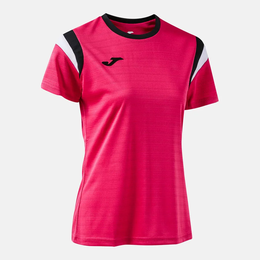 Terra Danubio Shirt Women — Fuchsia-Schwarz in Fuchsia-Schwarz, Schrägansicht