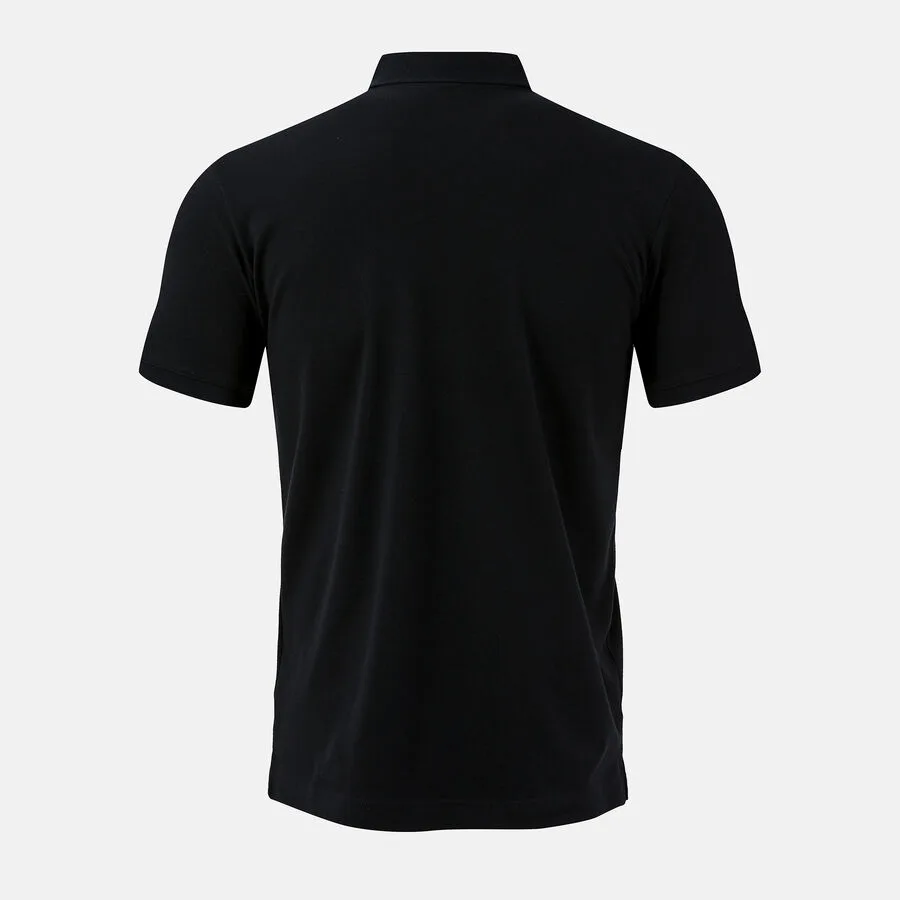 Bali III Polo — Schwarz in Schwarz, Rückansicht