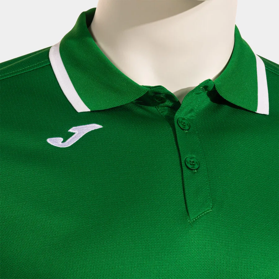 Combi Premium Polo — Grün-Weiss in Grün-Weiß, Detailansicht