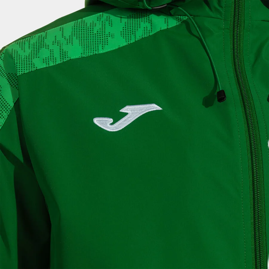Champions VIII Regenjacke — Grün in Grün, Detailansicht