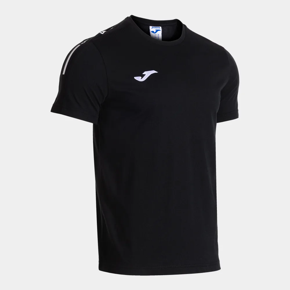 Olimpiada T-Shirt — Schwarz in Schwarz, Schrägansicht