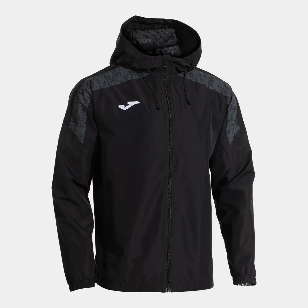 Champions VIII Regenjacke — Schwarz-Antrazith in Schwarz-Antrazith, Schrägansicht