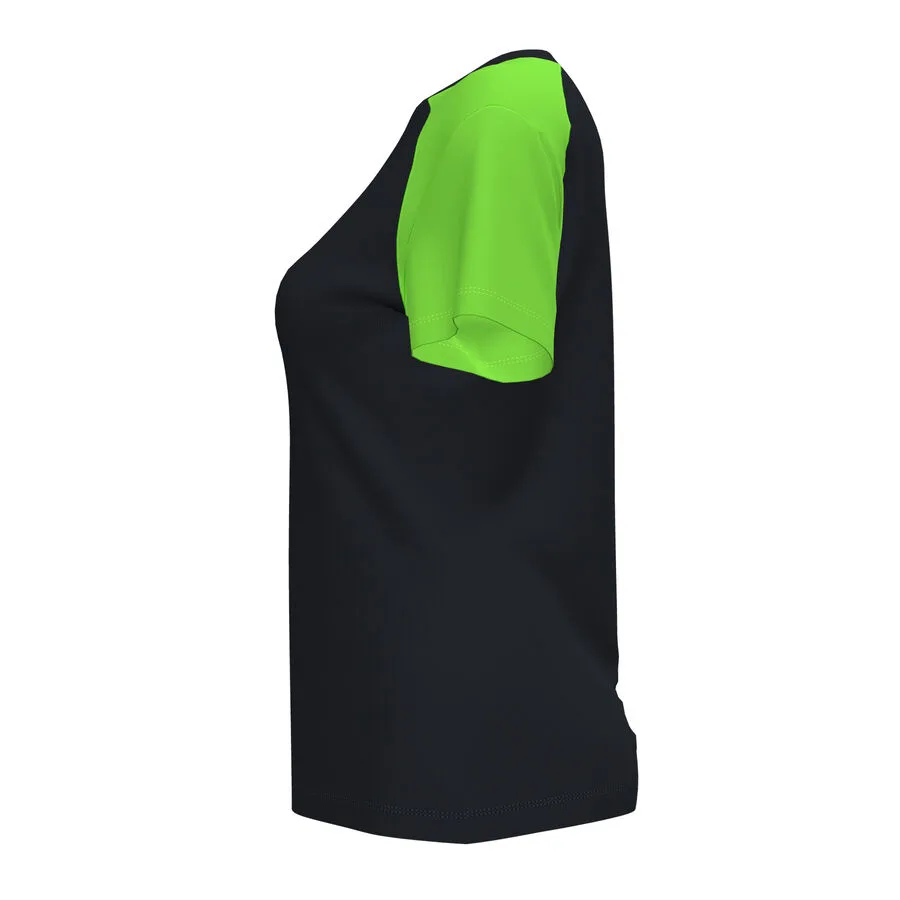 Shirt Academy IV — Schwarz-Neongrün in Schwarz-Neongrün, Seitenansicht