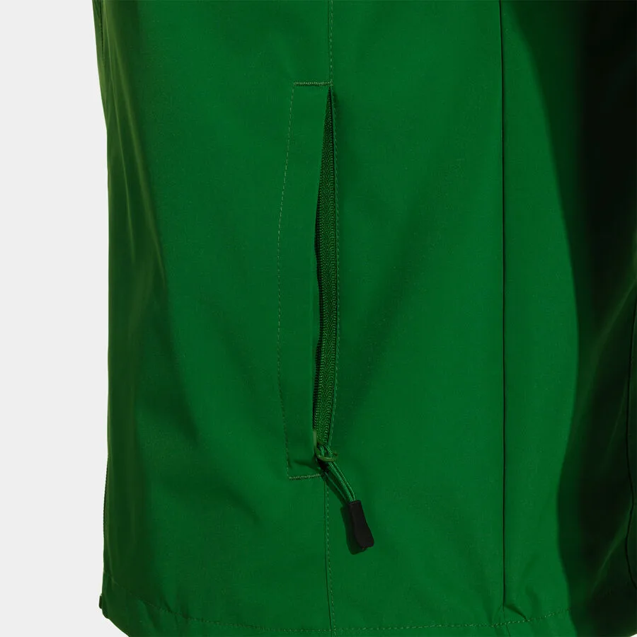 Champions VIII Regenjacke — Grün in Grün, Detailansicht