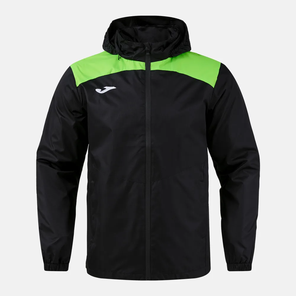 TRIVOR II REGENJACKE — SCHWARZ-NEONGRÜN