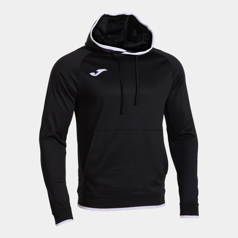 Combi Premium Hoodie — Schwarz-Weiss in Schwarz-Weiß, Schrägansicht