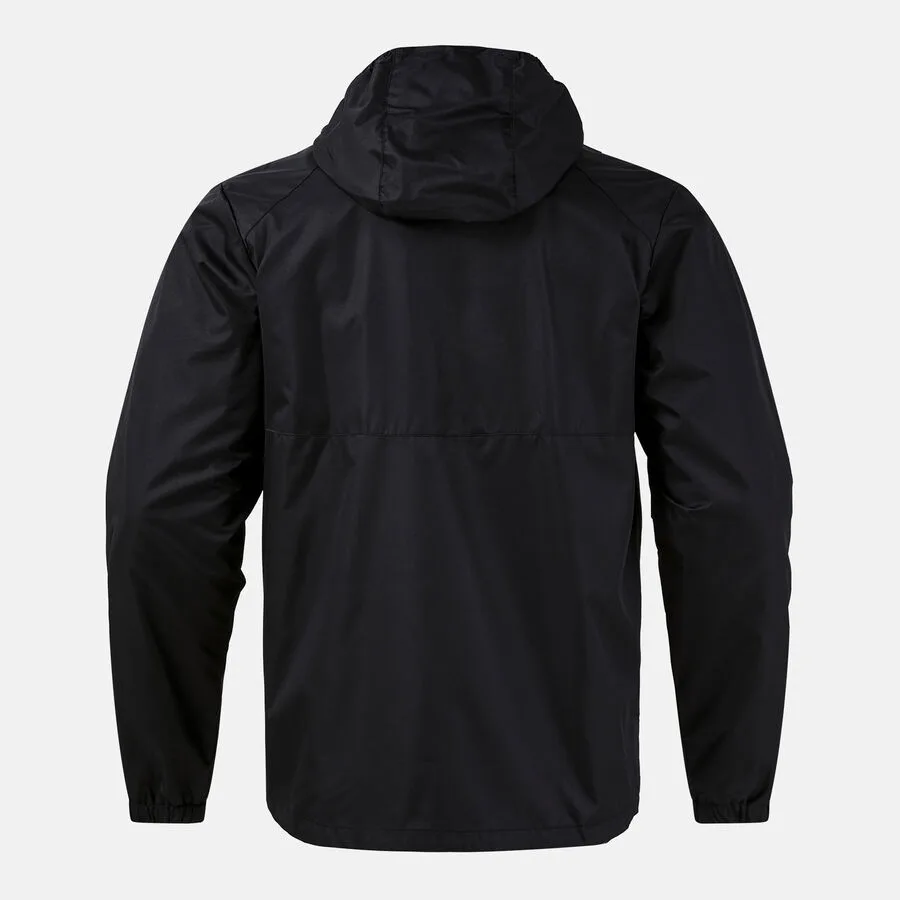 Trivor II Regenjacke — Schwarz in Schwarz, Rückansicht