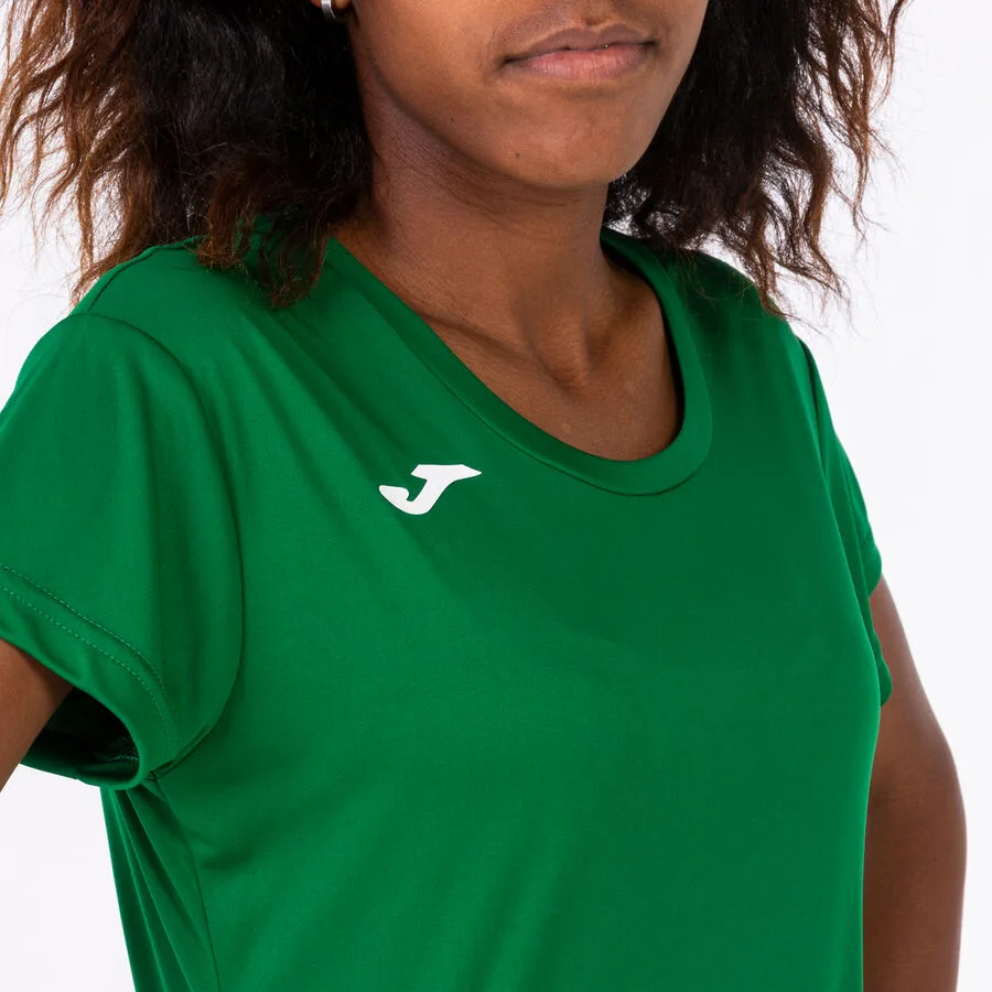 Record II Shirt Women — Grün in Grün, Am Modell