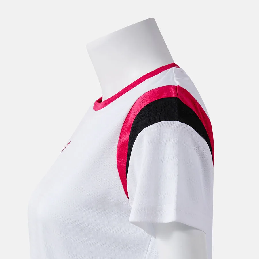 Terra Danubio Shirt Women — Weiss-Fuchsia in Weiß-Fuchsia, Seitenansicht