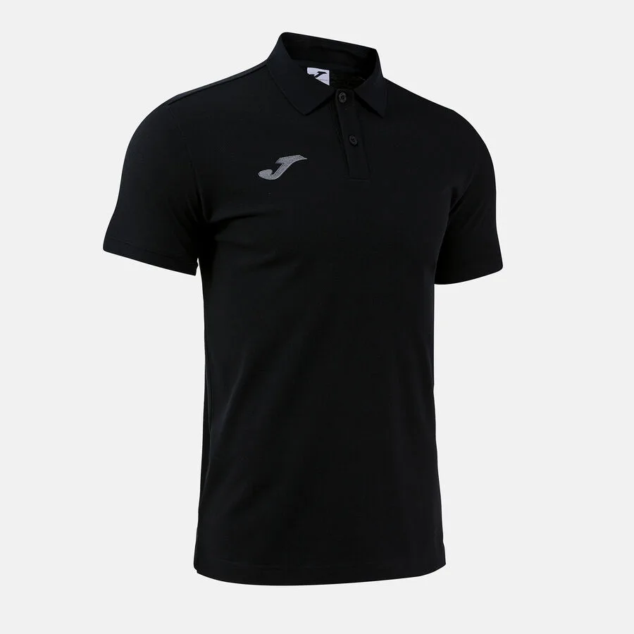 Bali III Polo — Schwarz in Schwarz, Schrägansicht