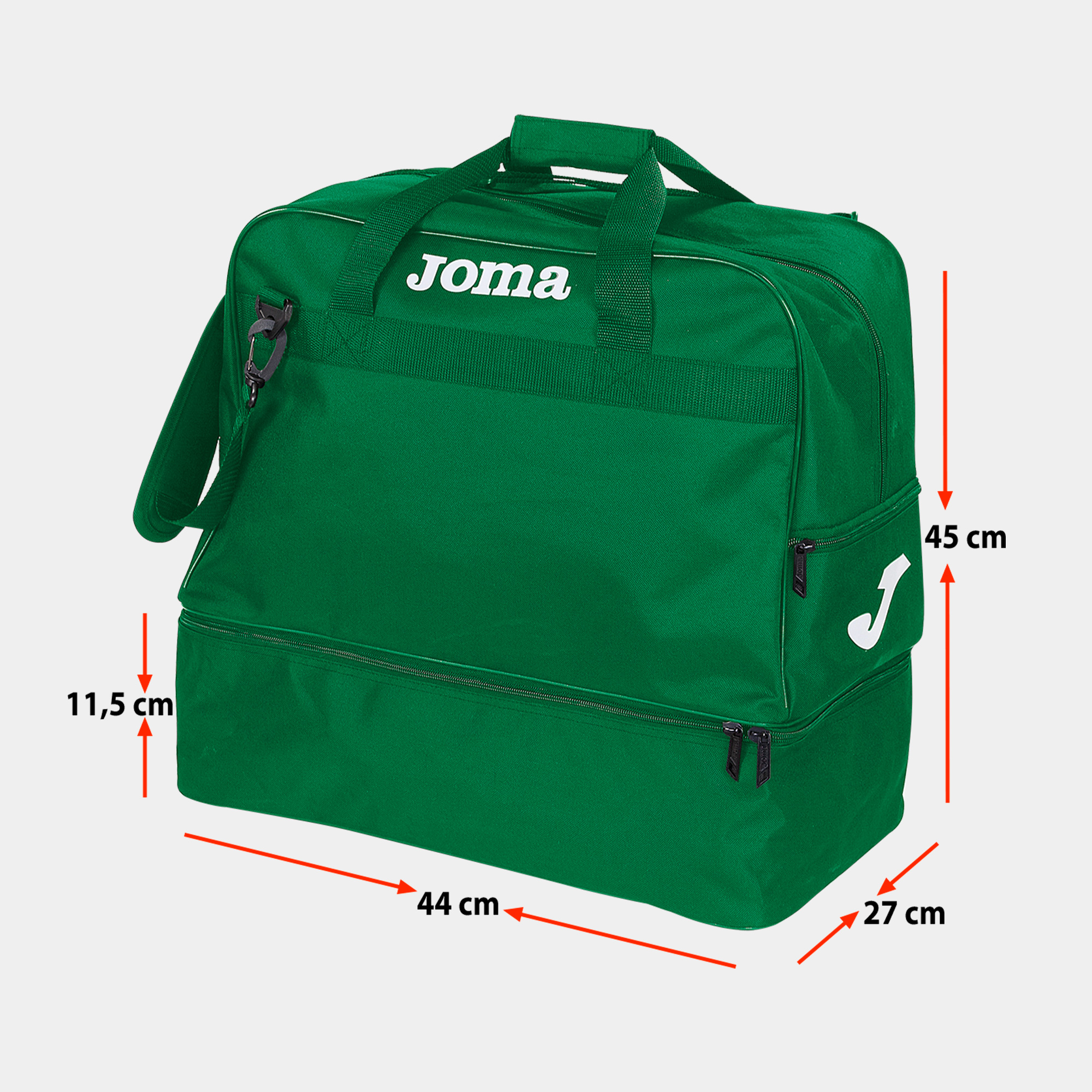 SPORTTASCHE TRAINING 3 MEDIUM — GRÜN